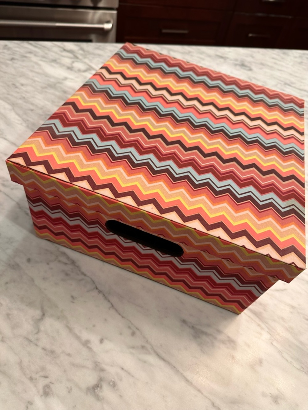 Missoni for target 
Chevron Pattern Storage Box - Multicolor